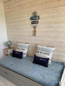 Postel nebo postele na pokoji v ubytování LA CABANE DE LA MER