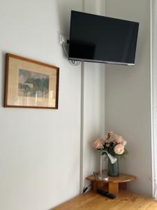 Televízia a/alebo spoločenská miestnosť v ubytovaní Vito Apartman