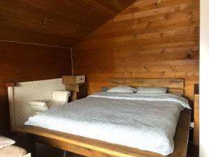 Postel nebo postele na pokoji v ubytování Chalet Alpin suisse