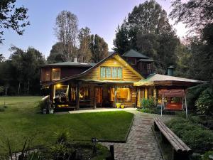 Zahrada ubytování Valle el Abra Ralún Lodge