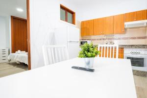 A kitchen or kitchenette at Alojamientos el Bajón