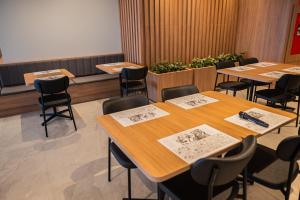 Área de negócios e/ou sala de conferências em Dall'Onder Planalto Hotel Bento Gonçalves