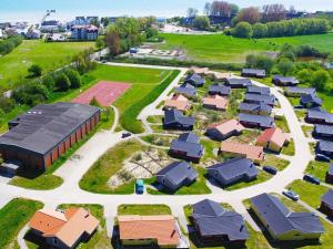 an aerial view of a village with houses at Three-Bedroom Holiday home in Großenbrode 6 in Großenbrode