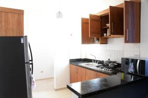 Η κουζίνα ή μικρή κουζίνα στο las carreras centro D la ciudad +17 φωτογραφίες