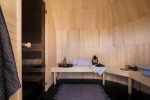 Postel nebo postele na pokoji v ubytování Igluhut Four Seasons