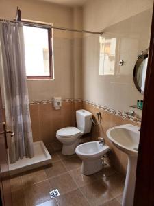Koupelna v ubytování Guesthouse Bimbli