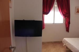 A television and/or entertainment centre at Delfines II Solo Familias Serviplaya