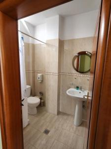 Koupelna v ubytování Guesthouse Bimbli