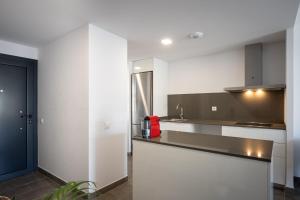 Kuchyňa alebo kuchynka v ubytovaní AT307 Planta baja con piscina a pocos metros de la playa Cañadel