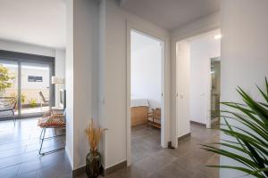 Posedenie v ubytovaní AT307 Planta baja con piscina a pocos metros de la playa Cañadel