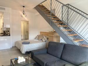 Posezení v ubytování Love Rent4 Málaga loft