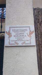 Certifikát, ocenenie alebo iný dokument vystavený v ubytovaní Casa Agapito Marazuela