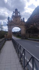 an archway on the side of a road at Casa Agapito Marazuela in Segovia