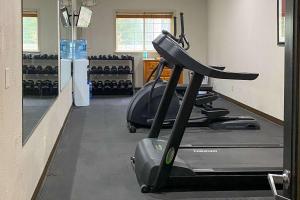 a gym with two treadmills on a treadmill at Quality Inn in Post Falls