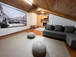 Istumisnurk majutusasutuses Hotel Croce Federale