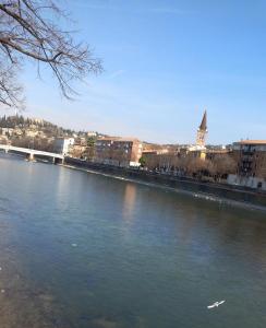 Vista sul fiume nelle vicinanze dell'affittacamere