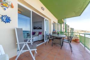 Balkon lub taras w obiekcie Olimpo II The Cruise - Front Line Beach