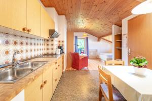 Kuchyň nebo kuchyňský kout v ubytování Garni-Residence Villa Paul