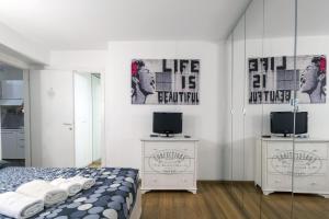 Posteľ alebo postele v izbe v ubytovaní Cozy & comfy apt in Navigli area