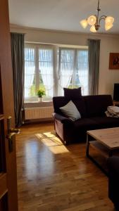 Posezení v ubytování Ferienwohnung an der Mühle