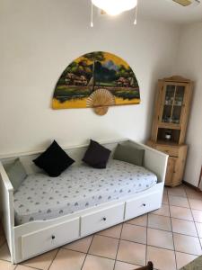 Postel nebo postele na pokoji v ubytování Lampedusa 119