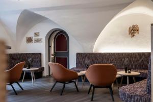 Posezení v ubytování Hotel Weingut Stroblhof