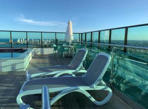 Πισίνα στο ή κοντά στο Beach Class Ilha do Leite 2606