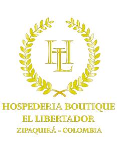 a logo of a laurel wreath with a letter h at Hotel Boutique El Libertador in Zipaquirá