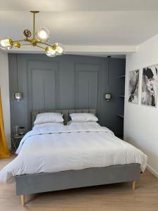 Posteľ alebo postele v izbe v ubytovaní Beau duplex au centre Ville.