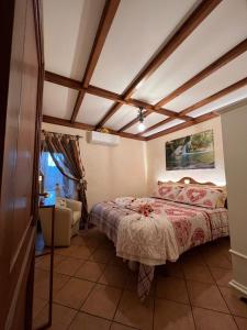 a bedroom with a bed in a room at Il Borgo in Subiaco