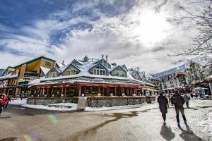 Fitzsimmons C - Private Sauna, Located in the Heart of Whistler Village v zimě