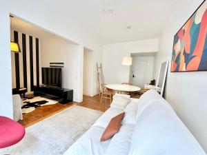 Voodi või voodid majutusasutuse Ipanema Beach lovely apartment toas