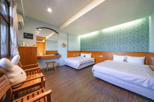 Krevet ili kreveti u jedinici u okviru objekta Tian Nian B&B