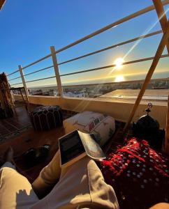 Χώρος καθιστικού στο Caban Surf