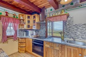 Η κουζίνα ή μικρή κουζίνα στο Vineyard Cottage Vesna Lake View - Happy Rentals
