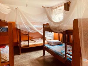 Postel nebo postele na pokoji v ubytování Yes Hostel