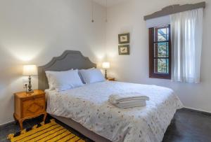 Postel nebo postele na pokoji v ubytování Carissa house in Crete