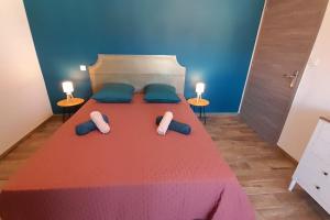 Postel nebo postele na pokoji v ubytování Appartement lumineux et central