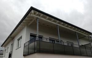 Balkón nebo terasa v ubytování Ferienwohnung Taubertraum