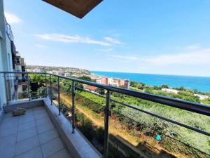 a balcony with a view of the ocean at Milana-2 Sea View in Byala