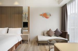 Katil atau katil-katil dalam bilik di Gamalan Star Hotel
