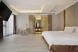Katil atau katil-katil dalam bilik di Gamalan Star Hotel