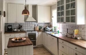 Ett kök eller pentry på Gorgeous Home In Sk With Kitchen