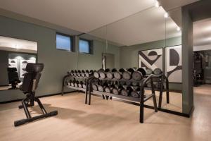 Fitness centrum a/nebo fitness zařízení v ubytování Adina Apartment Hotel Leipzig + 18 fotografií