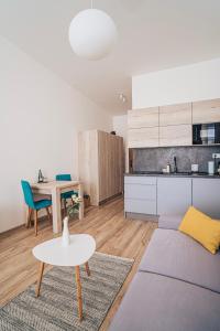 Kuchyň nebo kuchyňský kout v ubytování Apartmány Tatry