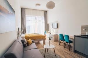 Kuchyň nebo kuchyňský kout v ubytování Apartmány Tatry