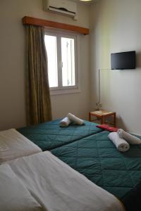 Posteľ alebo postele v izbe v ubytovaní Tinos View Apartments