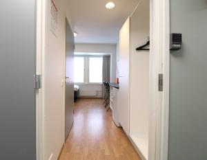 Postel nebo postele na pokoji v ubytování Forenom Aparthotel Helsinki Herttoniemi