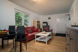 Η κουζίνα ή μικρή κουζίνα στο Ferienhaus Sternchen 3 +10 φωτογραφίες
