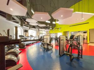 Fitness centrum a/nebo fitness zařízení v ubytování Dominant View of Dubai Marina